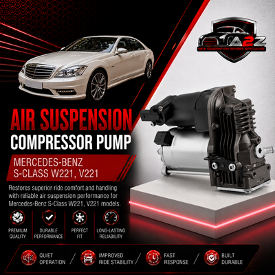 Air Suspension Compressor Pump 2213201604 2213200904 2213200304 2213200704 2213201704 Compatible With MERCEDES-BENZ S-CLASS W221, V221
