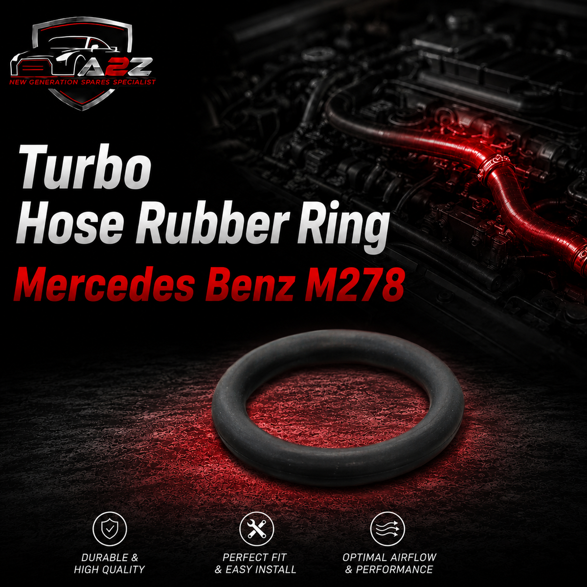 Turbo Hose Rubber Ring 0239974445 Compatible With Mercedes Benz M278