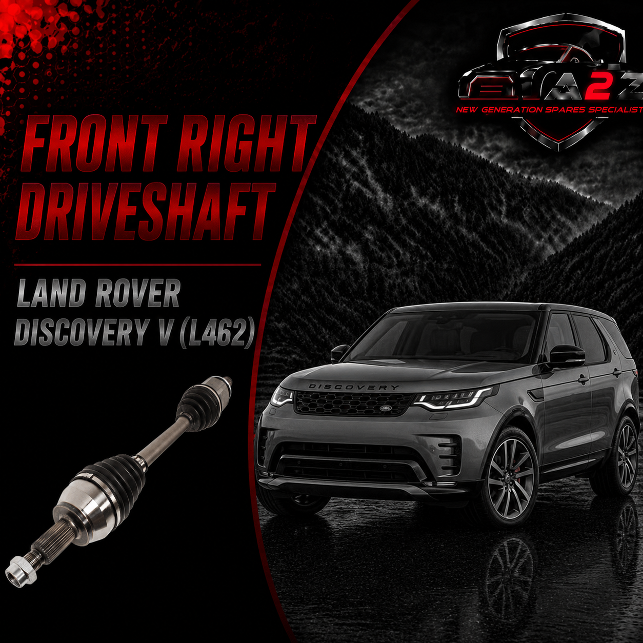 Front Right  Driveshaft LR064251 Compatible With LAND ROVER DISCOVERY V (L462) & RANGE ROVER IV (L405) & RANGE ROVER SPORT II (L494)