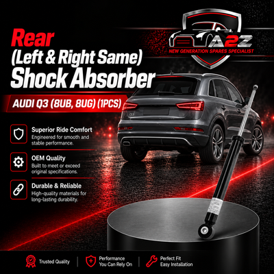 Rear (Left & Right Same) Shock Absorber 5N0513049BF Compatible With AUDI Q3 (8UB, 8UG) (1PCS)