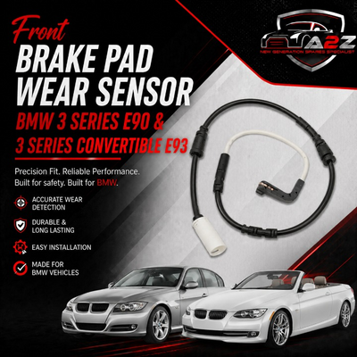 Front Brake Pad Wear Sensor 34356789440 34356777649 34356779619 Compatible With BMW 3 Series E90 & 3 Series Convertible E93