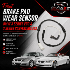 Front Brake Pad Wear Sensor 34356789440 34356777649 34356779619 Compatible With BMW 3 Series E90 & 3 Series Convertible E93