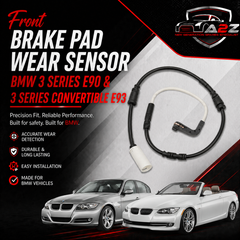 Front Brake Pad Wear Sensor 34356789440 34356777649 34356779619 Compatible With BMW 3 Series E90 & 3 Series Convertible E93