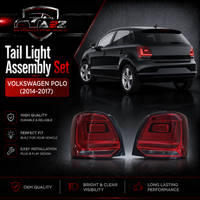 Tail Light Set Left 6C0845095 & Right 6C0845096 Compatible With Volkswagen Polo (2014)