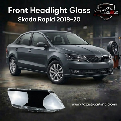 Front Headlight Glass for Skoda Rapid 2018 - 2020.