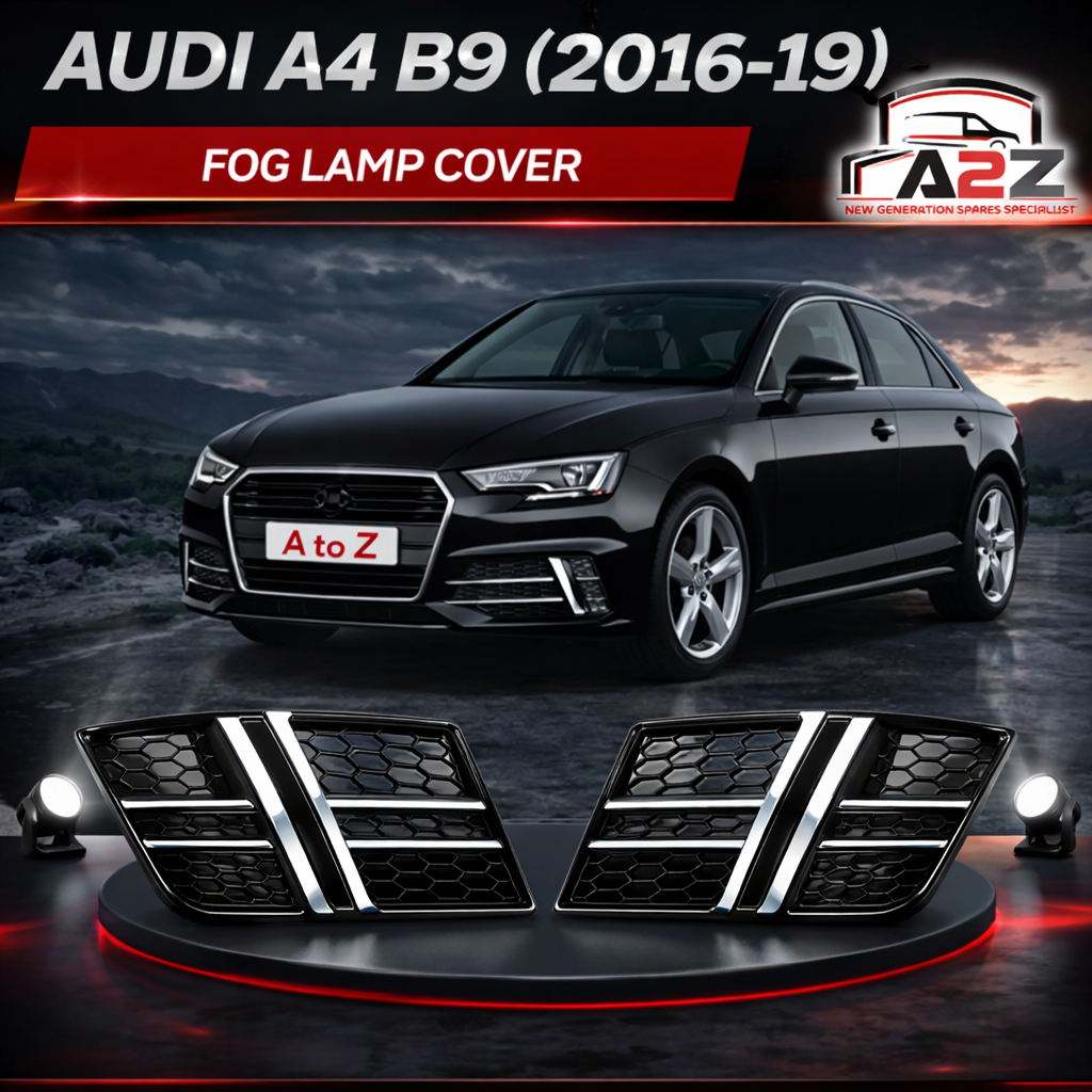 Fog Lamp Cover Compatible With AUDI A4 B9 2016-2019 Fog Lamp Cover Left 8W0807681F & Right 8W0807681F Tag-FC-14