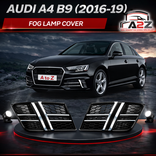 Fog Lamp Cover Compatible With AUDI A4 B9 2016-2019 Fog Lamp Cover Left 8W0807681F & Right 8W0807681F Tag-FC-14