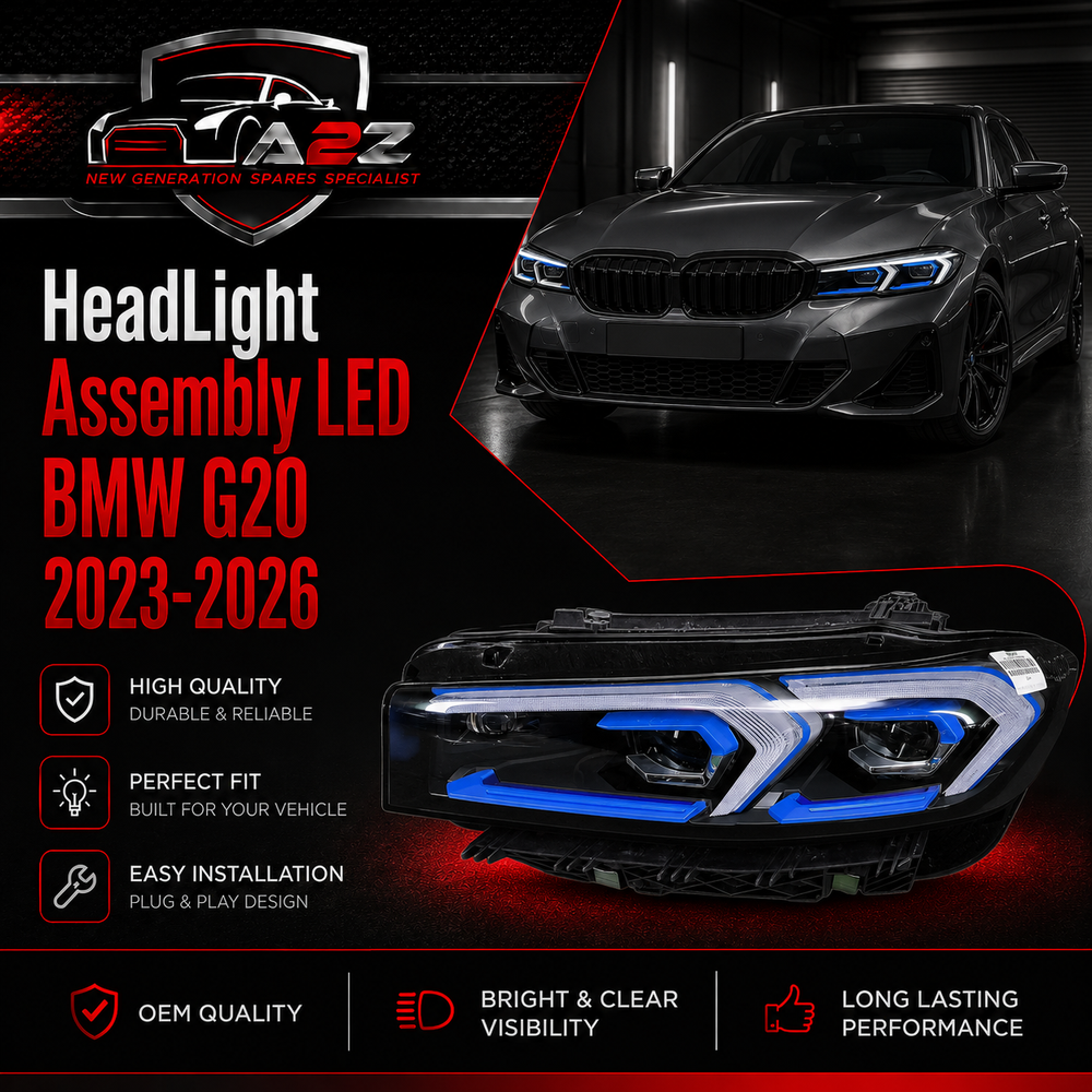 Complete Headlight (LED) Left 63115A4F765 & Right 63115A4F766 Compatible With BMW G20 2023-2026