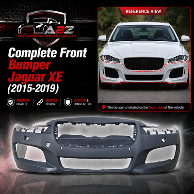 Complete Front Bumper T4N5851LML Compatible With Jaguar XE (2015-2019) Tag No.628
