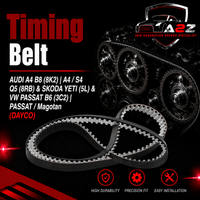 Timing Belt 941032 03L109119 03L109119A 03L109119F Compatible With AUDI A4 B8 (8K2) | A4 / S4 Q5 (8RB) & SKODA YETI (5L) & VW PASSAT B6 (3C2) | PASSAT / Magotan (DAYCO)