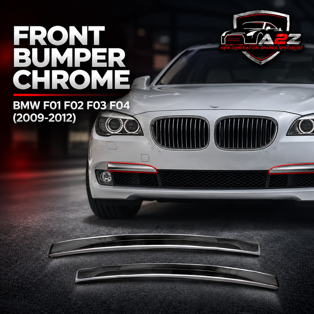 Front Bumper Chrome Left 51117197291 & Right 51117197292 Compatible With BMW 7 Series (F01 F02 F03 F04) (2009-2012) Tag No.69
