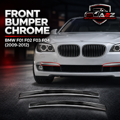 Front Bumper Chrome Left 51117197291 & Right 51117197292 Compatible With BMW 7 Series (F01 F02 F03 F04) (2009-2012) Tag No.69