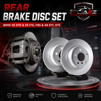 Rear Brake Disc Set 34216868940 34216793247 34216771970 34216886479 Compatible With BMW X5 E70 & X5 F15, F85 & X6 E71, E72