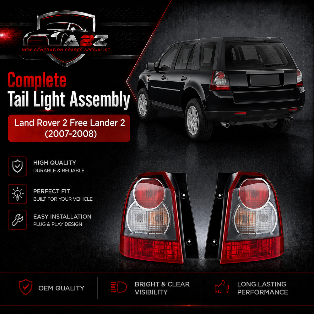 Tail Light Assy Set Left LR025607 LR006130 LR008035 XFB500030 & Right LR025606 LR006128  LR008033 LR018441 LR023968 XFB500020 Compatible With Land Rover 2 Free Lander 2 (2007-2008) Tag No.3