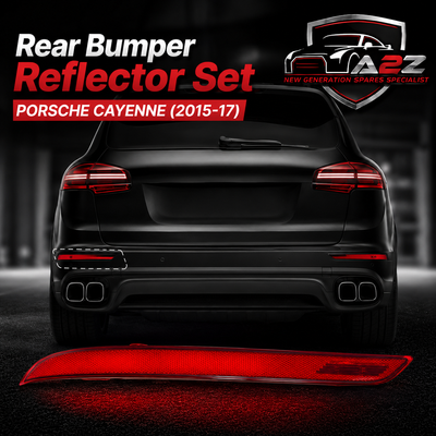 Rear Bumper Reflector Compatible With  PORSCHE CAYENNE 92A Rear Bumper Reflector Left 95863110510 & Right 95863110610 Tag-RB-159
