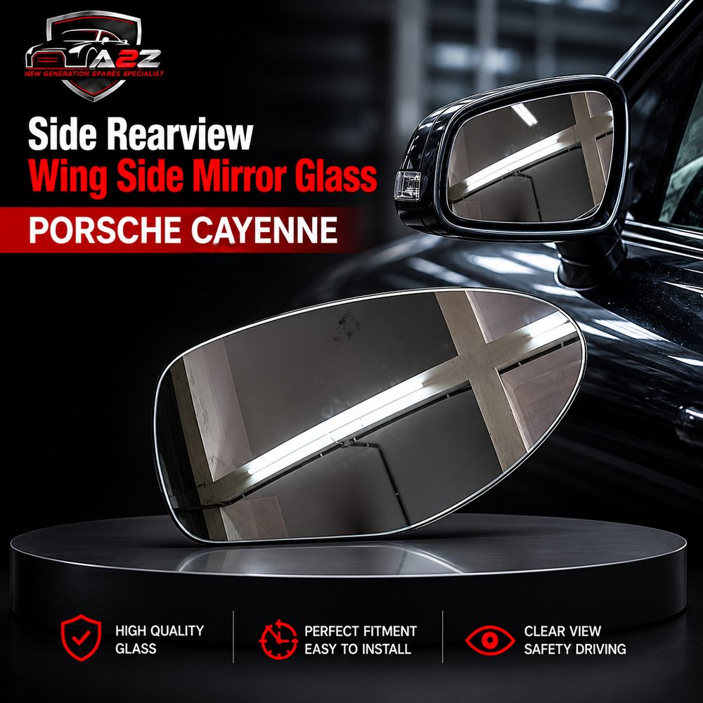 Side Rearview Wing Side Mirror Glass Left & Right (Original) Compatible With PORSCHE CAYENNE