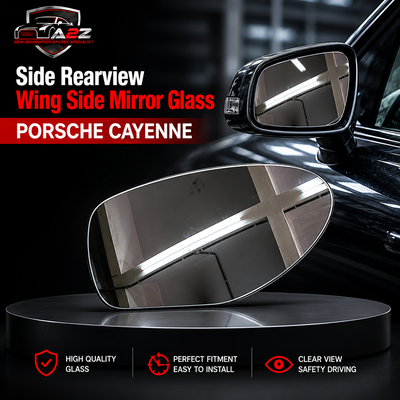Side Rearview Wing Side Mirror Glass Left & Right (Original) Compatible With PORSCHE CAYENNE