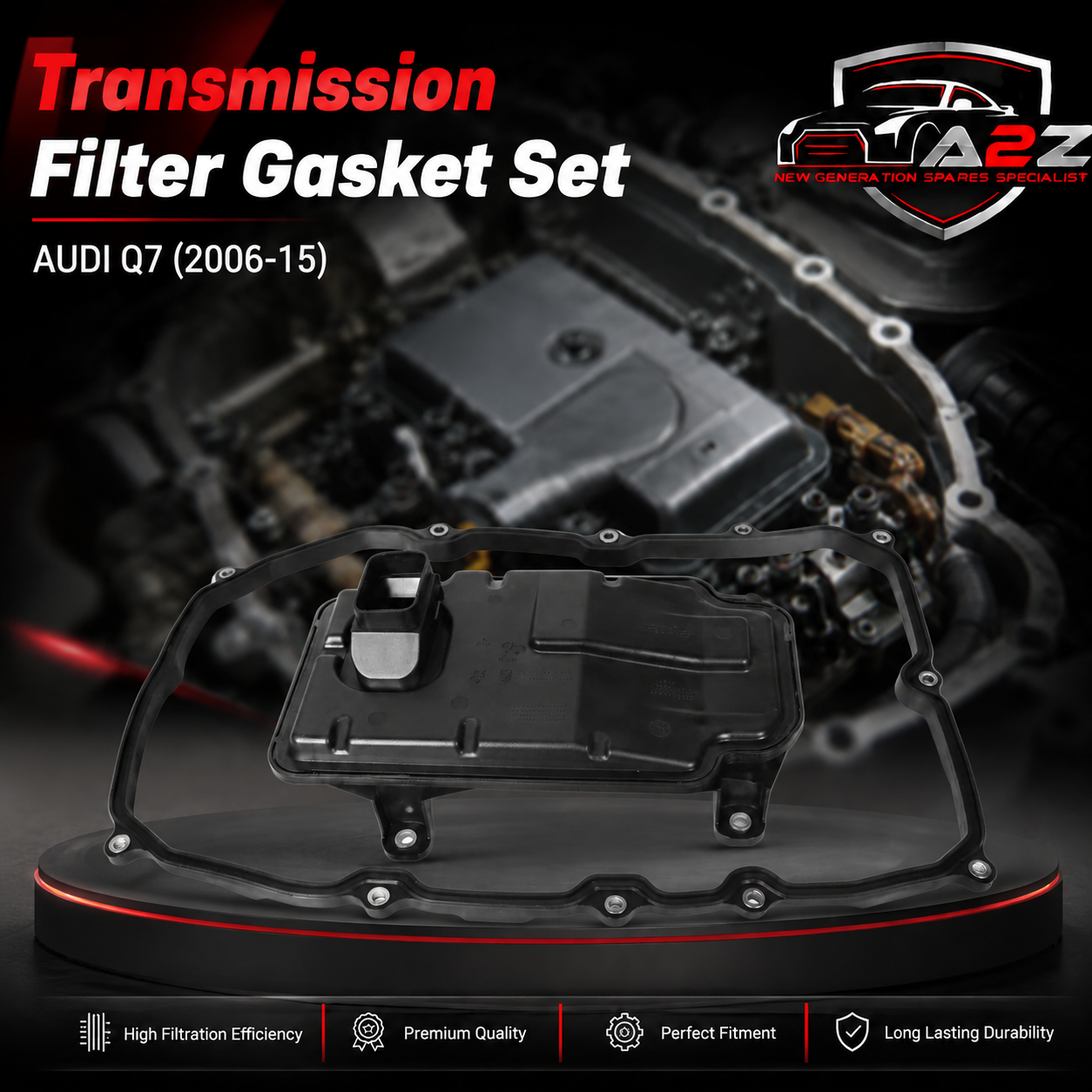 Transmission Filter Gasket Set 0C8398009 Compatible With AUDI Q7