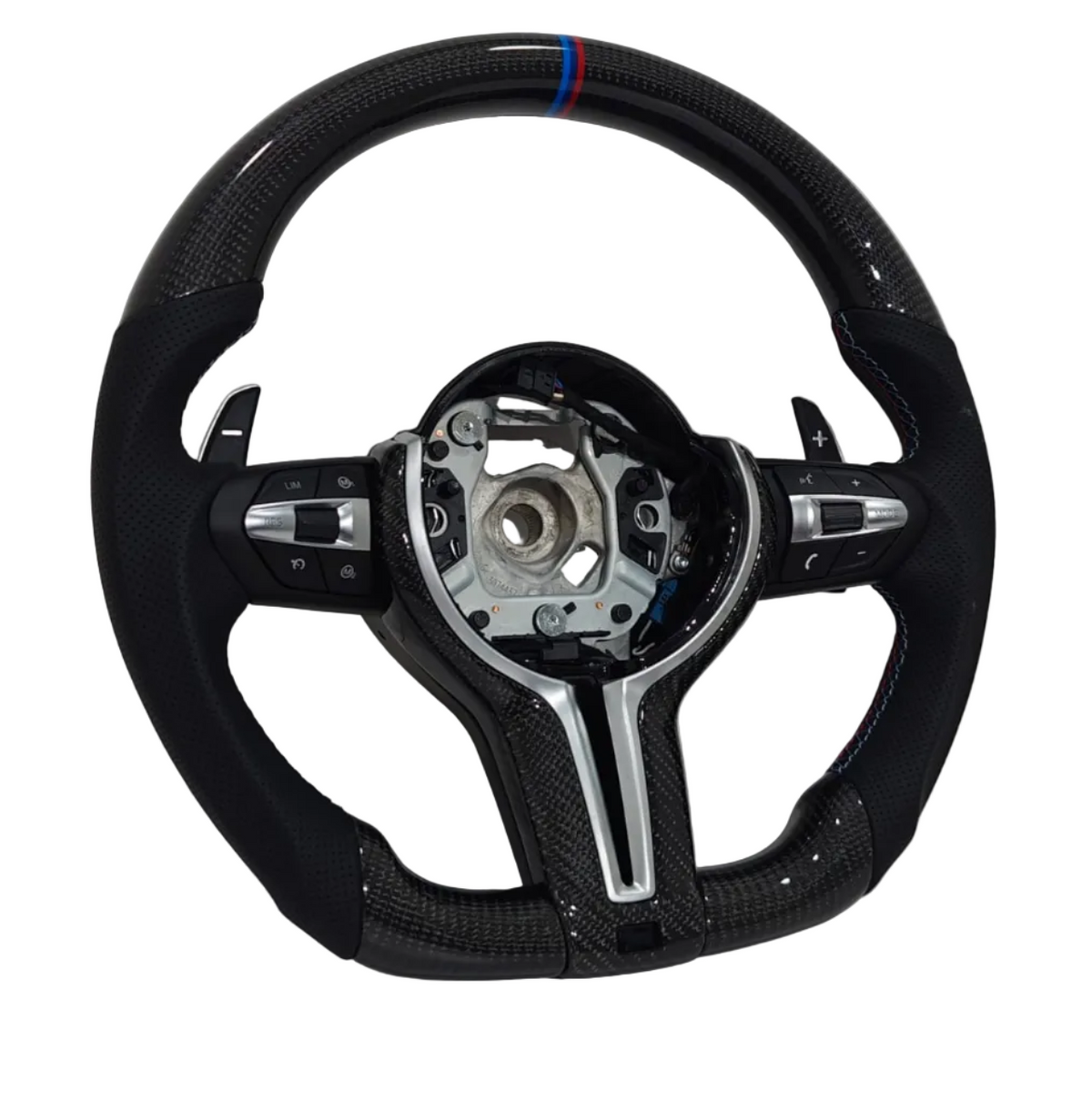 Carbon Fibre Black Steering Wheel Compatible With BMW F30