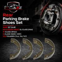 Rear Parking Brake Shoe Set 1644200620 7L698525 Compatible With  AUDI Q7 (4LB) & MERCEDES-BENZ GL-CLASS (X164) & M-CLASS (W164) & R-CLASS (W251, V251) & VW TOUAREG (7LA, 7L6, 7L7)