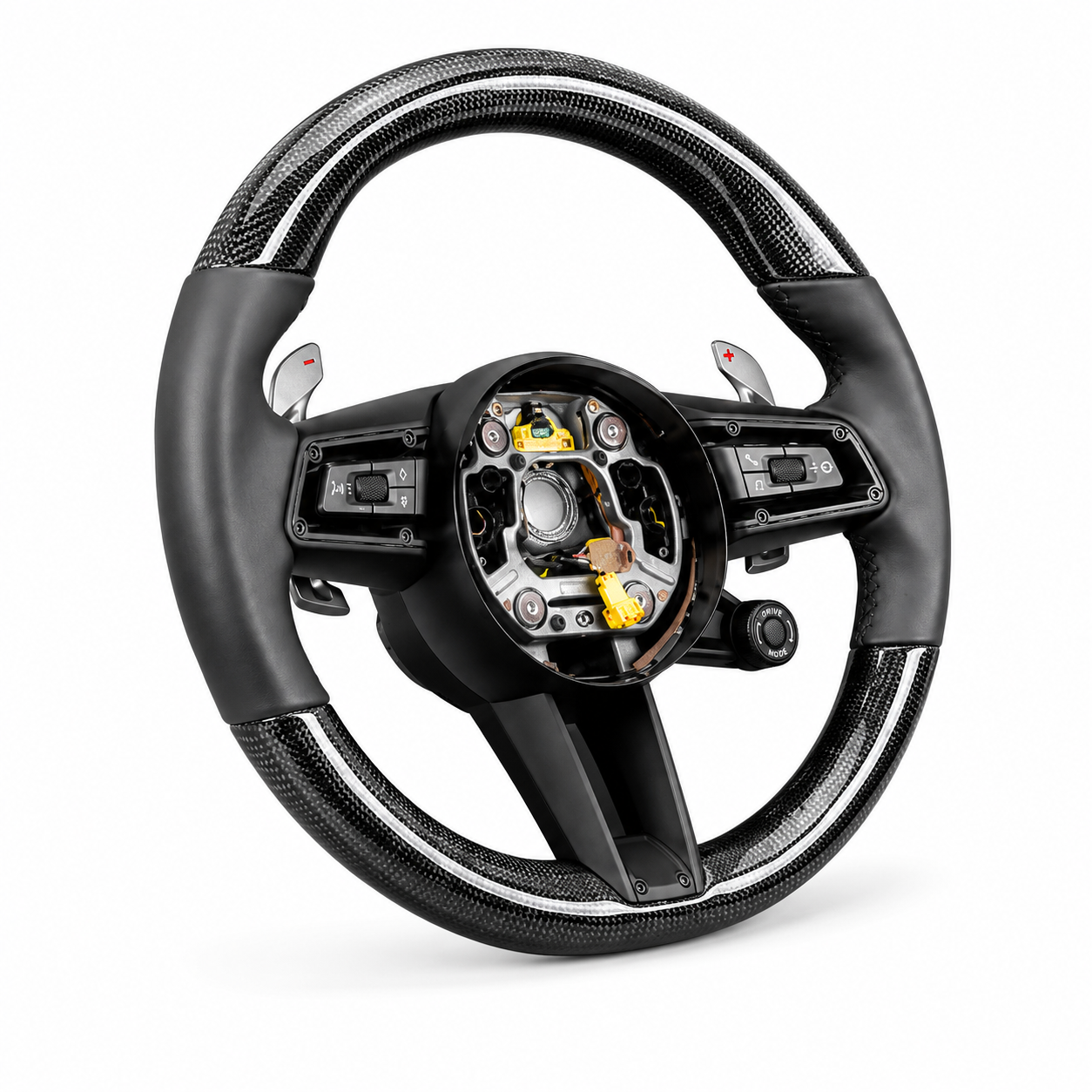 Carbon Fiber Steering Wheel (Gloss Carbon Finish) Compatible With Porsche All Models