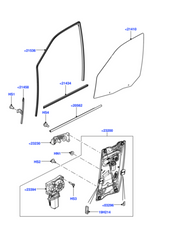 Front Right Power Window Regulator With Motor LR006358 LR060134 Compatible with LAND ROVER FREELANDER 2 (L359) | LR2
