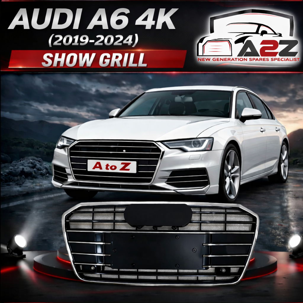 Glossy Grey Original Show Grill 4KD807651RN4 Compatible With AUDI A6 4K (2019-2024) Tag No.71