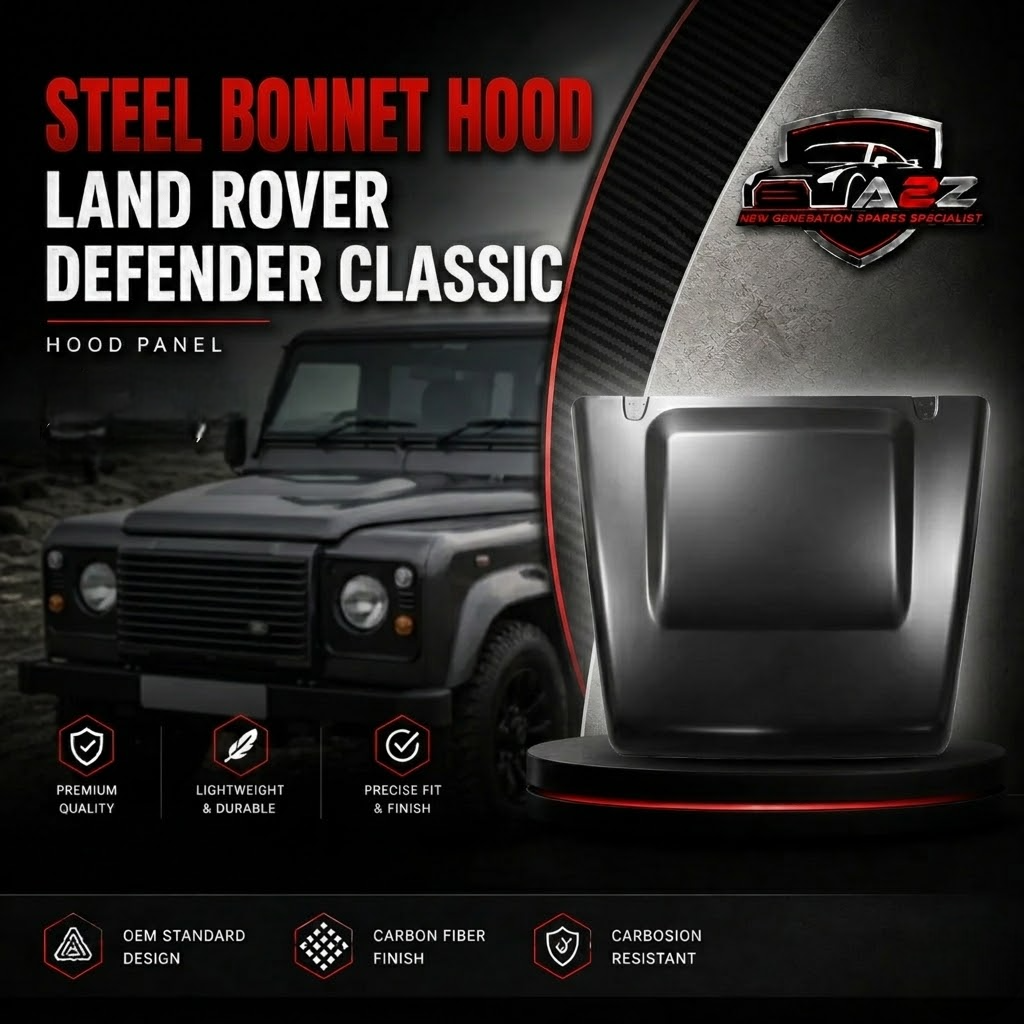 Steel Bonnet Hood Compatible With Land Rover Defender Classic