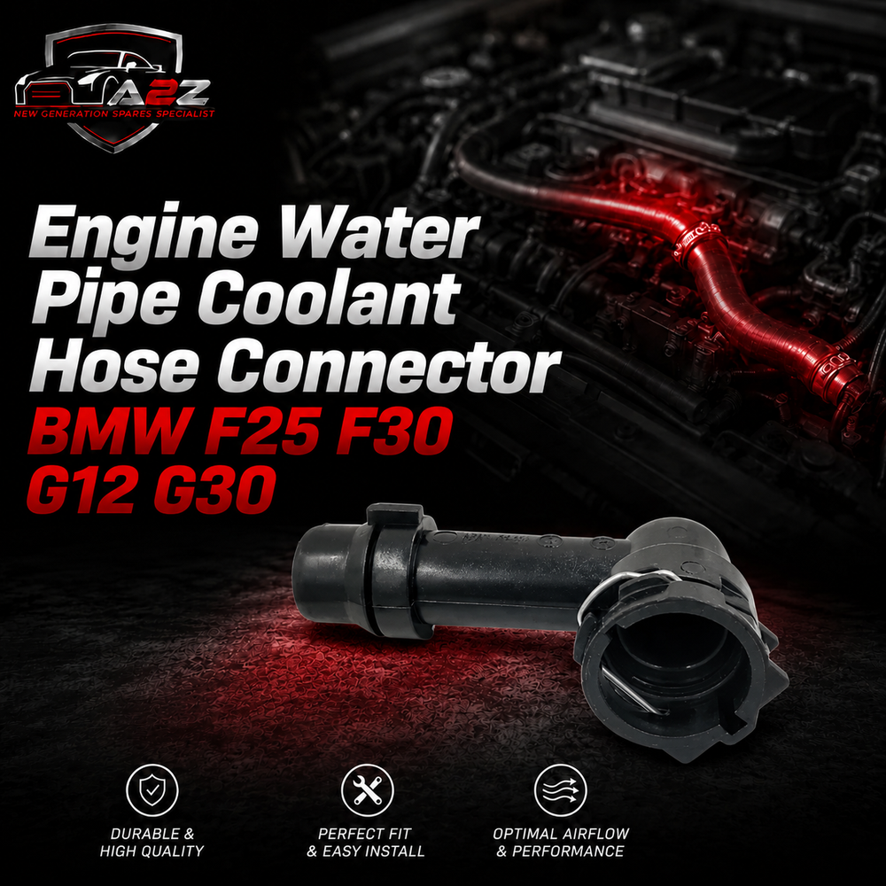Engine Water Pipe Coolant Hose Connector 17128573148 Compatible With BMW F25 F30 G12 G30