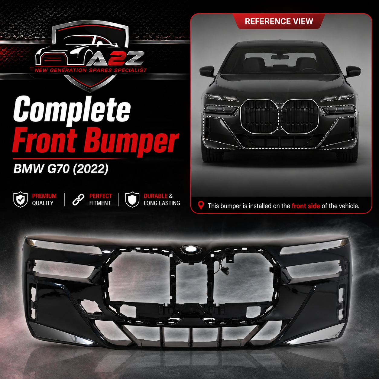 Front Bumper 51115A45BF7 Compatible With BMW G70 (2022)