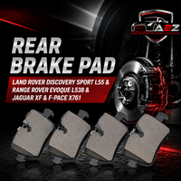 Rear Brake Pad J9C33358 LR110327 2214101 P86029  Compatible With LAND ROVER DISCOVERY SPORT L55 & RANGE ROVER EVOQUE L538 & JAGUAR XF & F-PACE X761