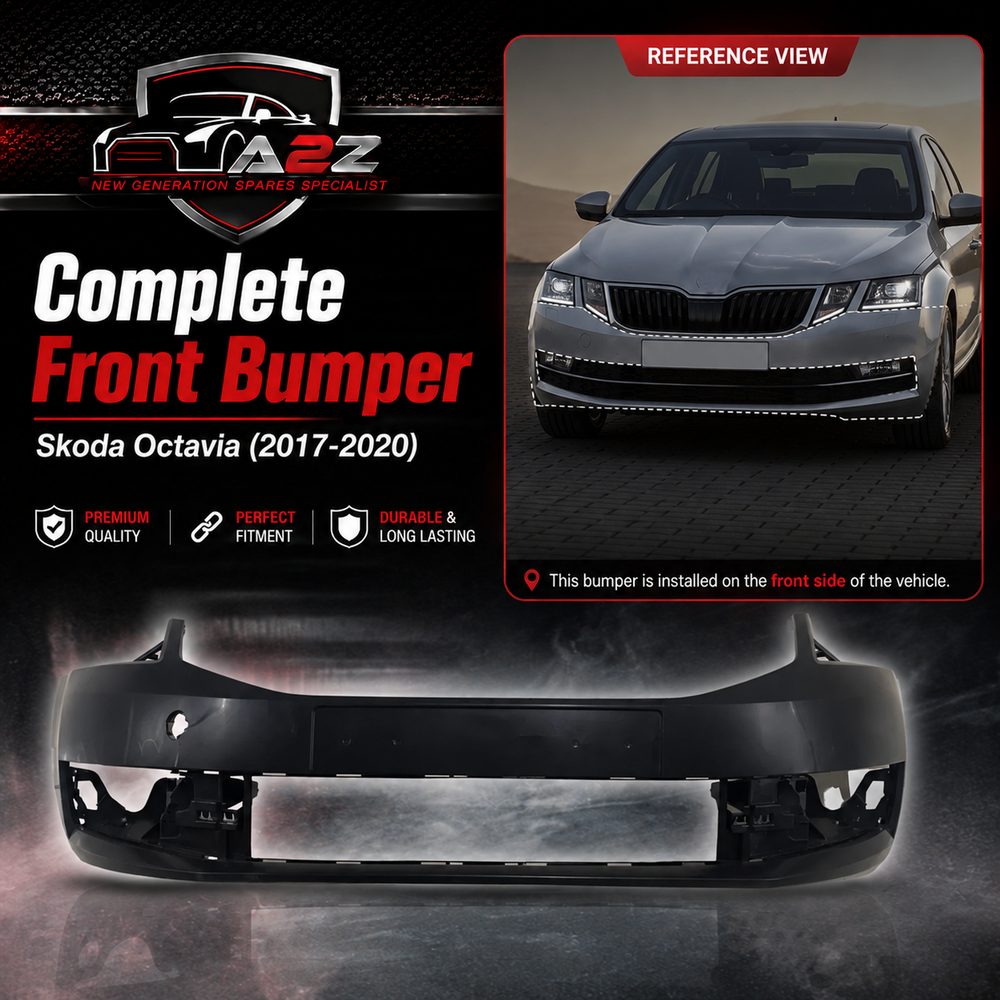 Complete Front Bumper 5E0807221P Compatible With Skoda Octavia (2017-2020) Tag No.1193