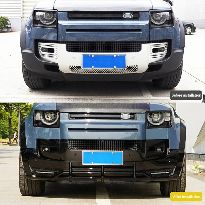 Front Bumper Lip (Set of 3) Compatible With Land Rover Defender L633 (2020-2024)