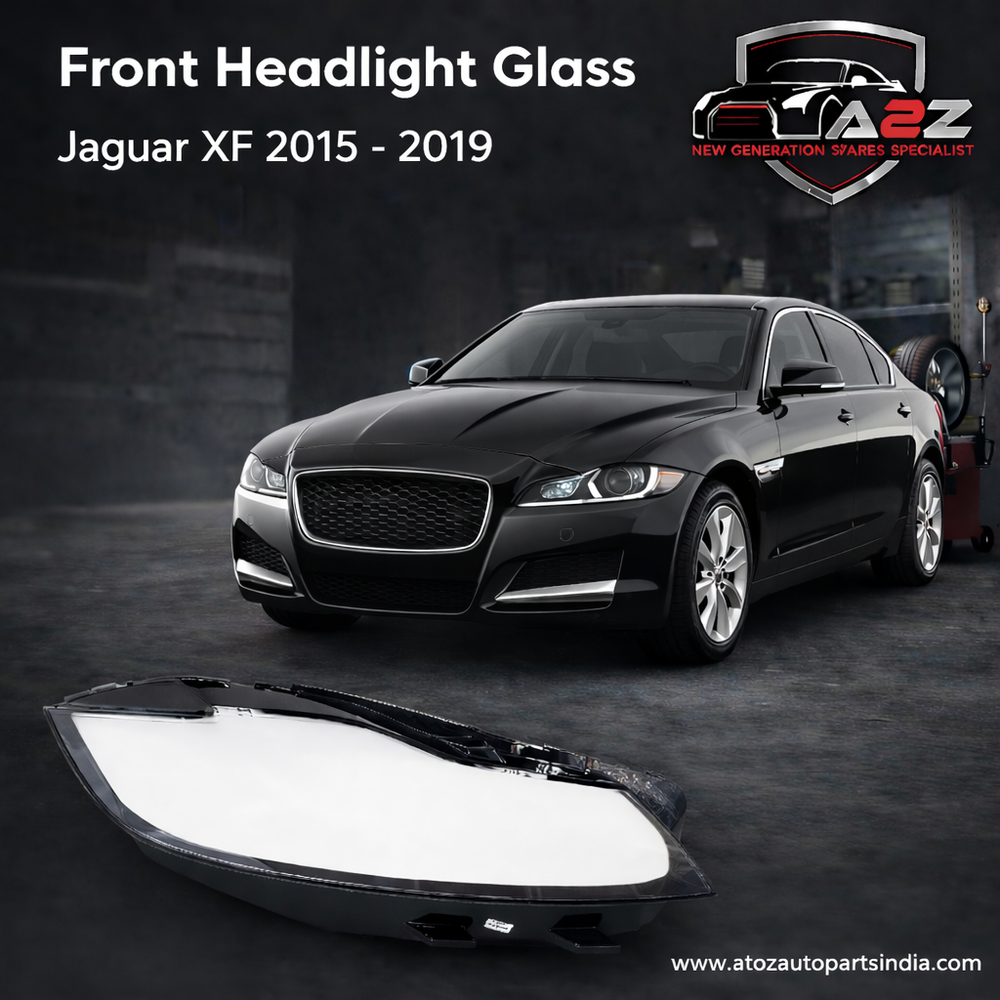 Front Headlight Glass Compatible with  Jaguar XF 2015-2019.