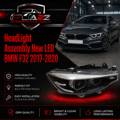 Complete Headlight Assembly (New LED) Left 63117478151 & Right 63117478152 Compatible With BMW F32 2017-2020
