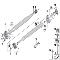 Drive Shaft Flex Joint 26117610372 26117527392 Compatible With BMW 1 Series F20 F21 & 3 Series E90  F30, F80 F34 & 5 Series F10 & X1 E84 & X3 F25 & X5 E70 & X5 F15, F85 & X6 E71, E72