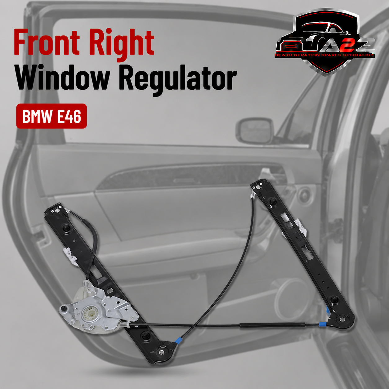 Front Right Window Regulator 51337020660 Compatible With BMW E46