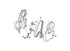 Timing Belt 941023 2196010807 274247 2742476 Compatible With VOLVO S60 II (134) S80 II (124) (DAYCO)