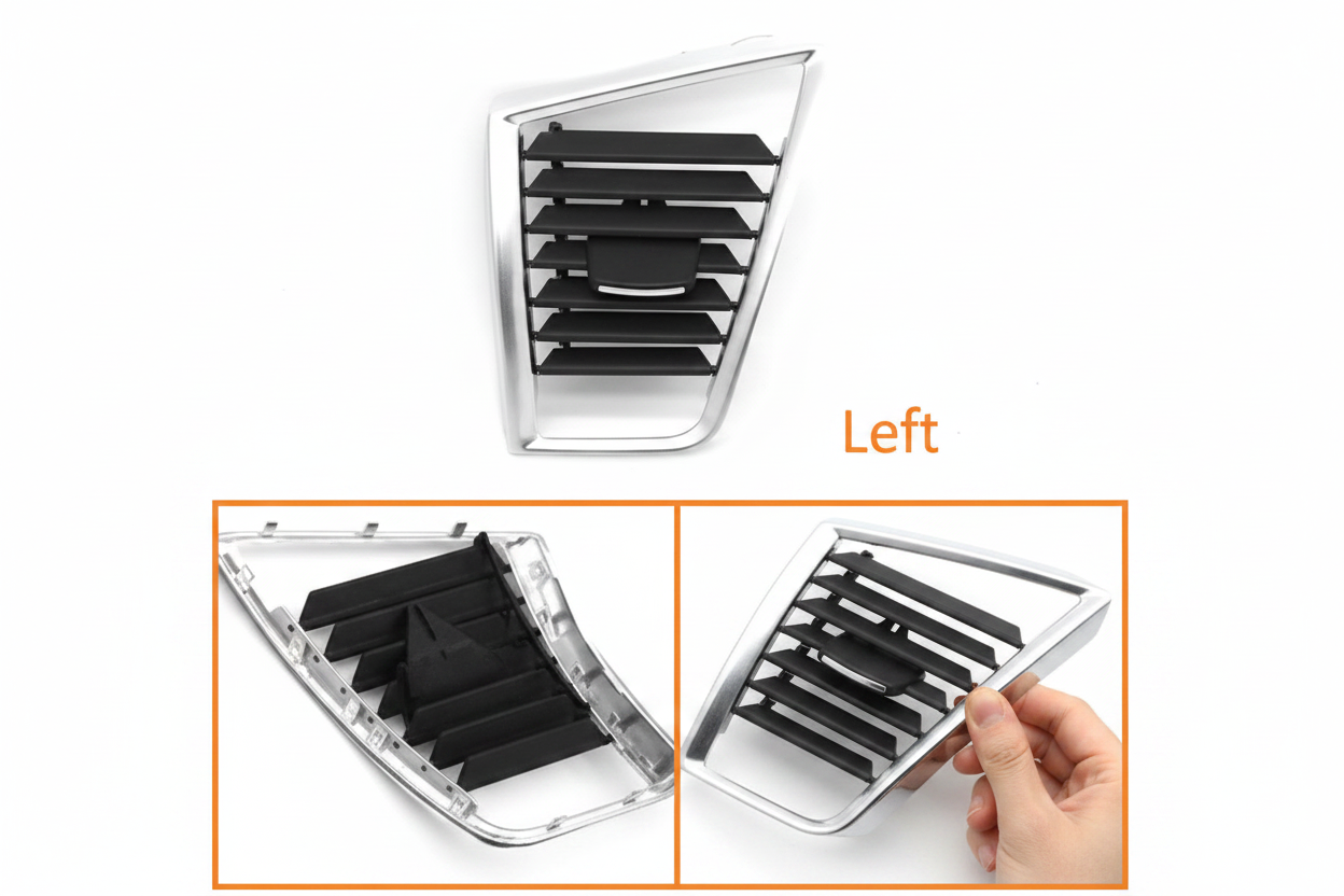 Black Ac Vent Grille Center 8R2820951E & Right 8R2820902E & Left 8R2820901E  Compatible With Audi Q5