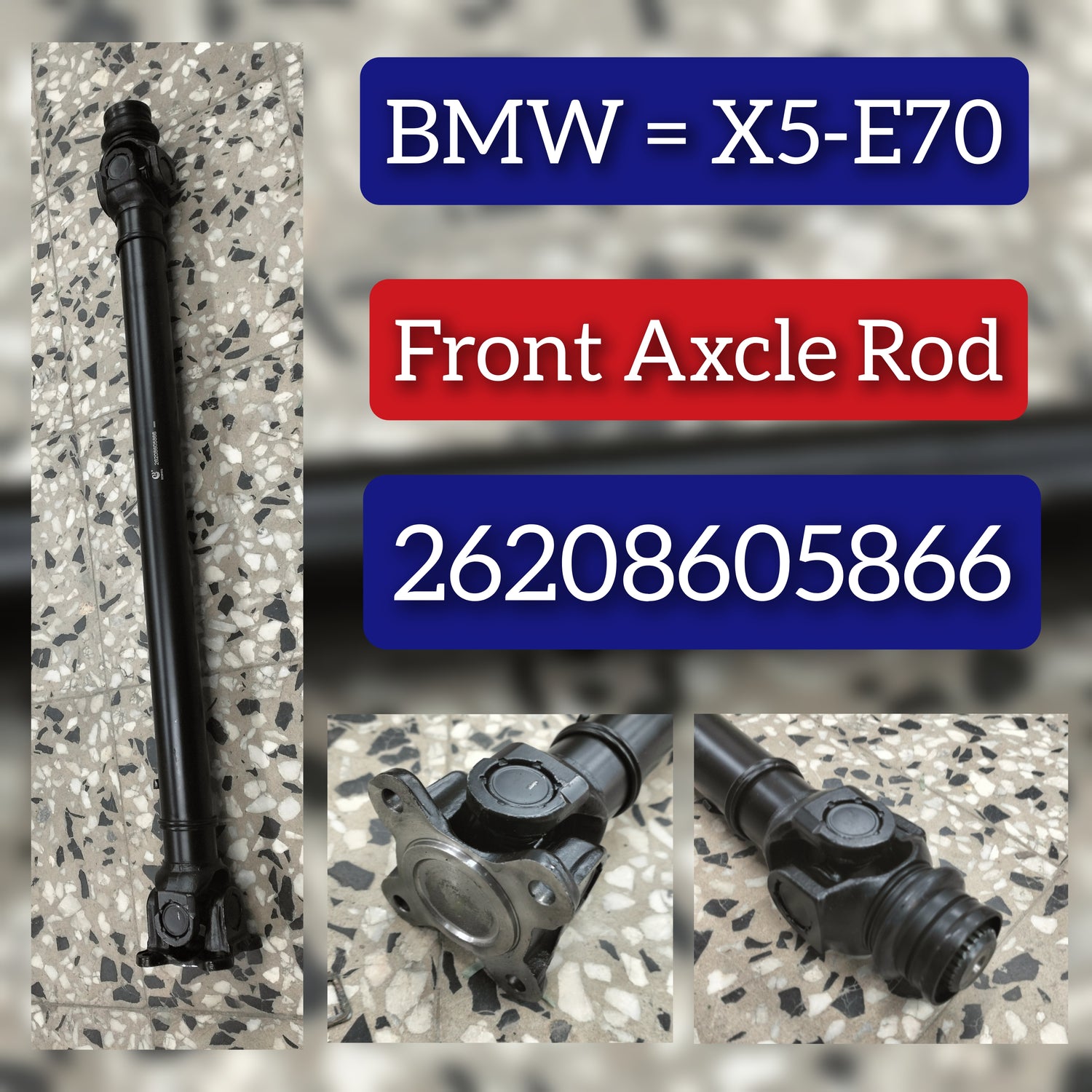 Front Drive Shaft Assembly 26208605866 26209425907 26207597649 Compatible With BMW X5 (E70) & X5 (F15, F85) & X6 (E71, E72) & X6 (F16, F86)