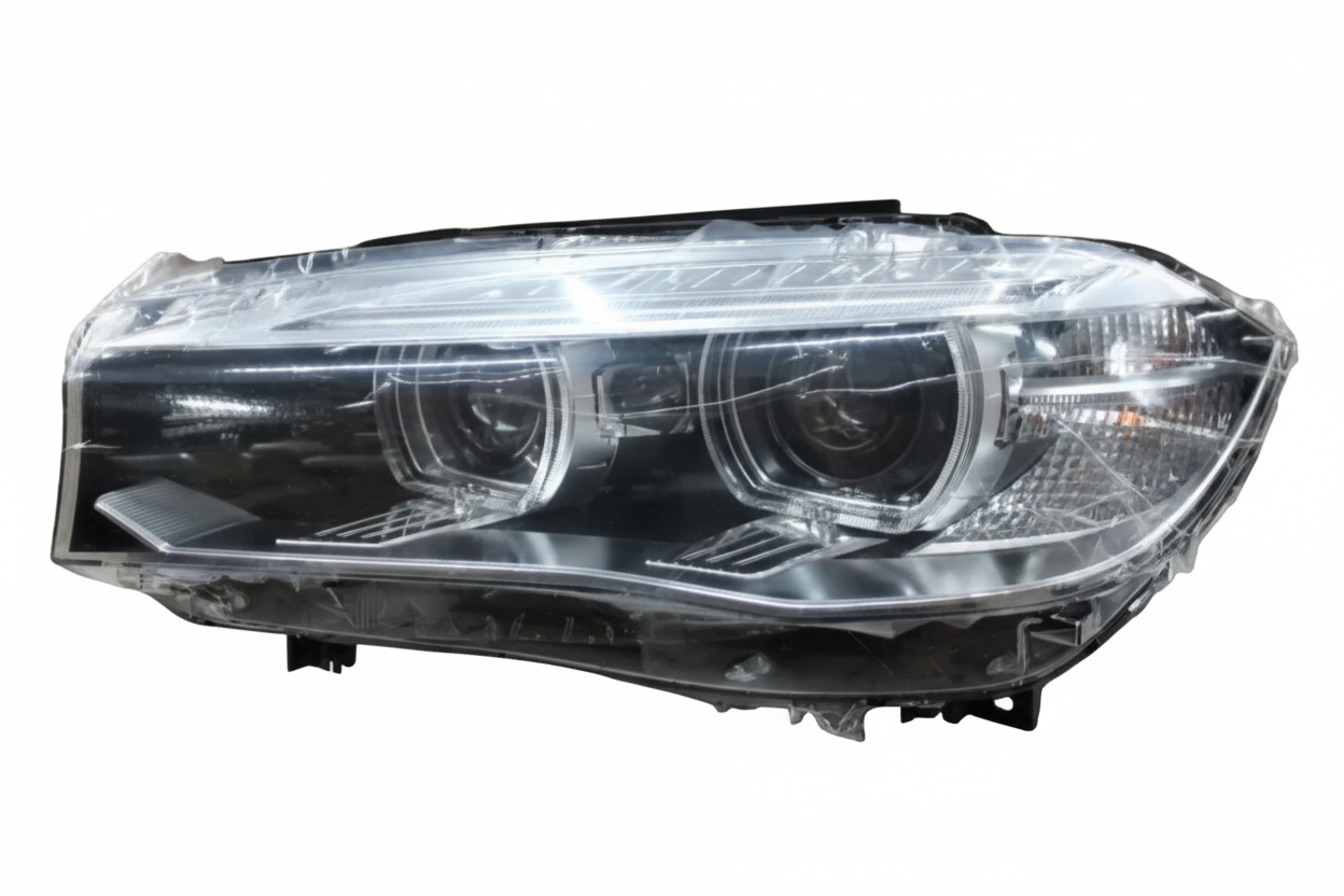 Headlight Headlamp Left  63117471347 & Right 63117471348 (Without Blaster) Compatible With BMW X5 F15 2013-2018 Projector