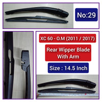 Rear Wiper Blade (14.5 Inch) With Arm Compatible with VOLVO XC60 O.M 2011-2017 Tag-WBR-29