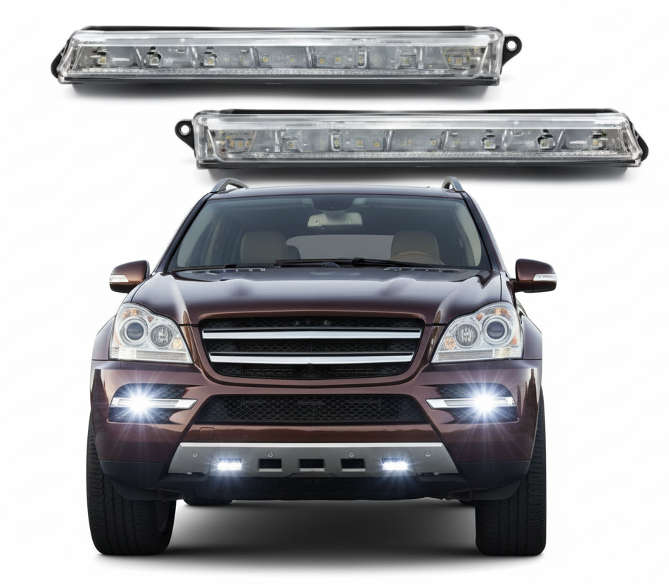 Fog Lamp Fog Light Left 1649060351 & Right 1649060451 A1649060351 Compatible With MERCEDES-BENZ GL-CLASS W164 2009-2012 Tag-FO-108