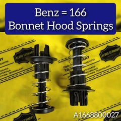 Bonnet Hood Spring Set Left & Right 1668800027 Compatible with MERCEEDES BENZ W166