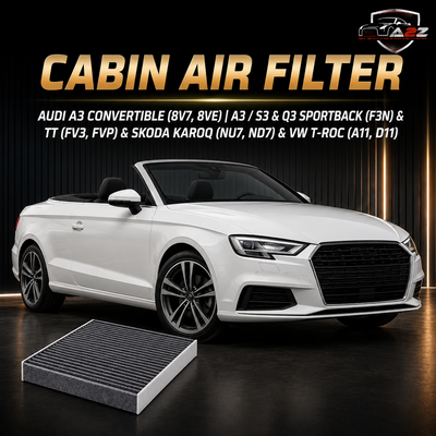 Cabin Air Filter E2998LC & 5Q0819653 & LAK888 5Q0819669 Compatible With AUDI A3 Convertible (8V7, 8VE) | A3 / S3 & Q3 Sportback (F3N) & TT (FV3, FVP) & SKODA KAROQ (NU7, ND7) & VW T-ROC (A11, D11) Tag : 169