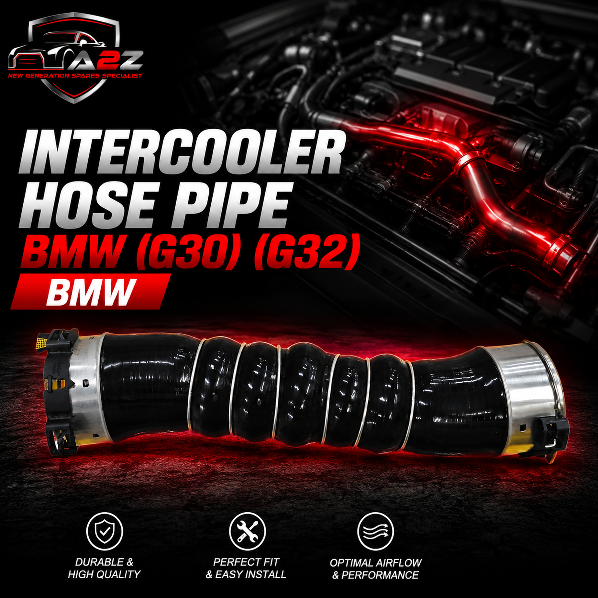 InterCooler Hose Pipe 11618580080 Compatible With BMW  (G30) (G32)  Tag No.937