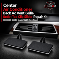 Center Air Conditioner Back Ac Vent Grille Outlet Tab Clip Slider Repair Kit 2048306154  Compatible With MERCEDES-BENZ C-CLASS (W204) (New Model) (Set Of 2)