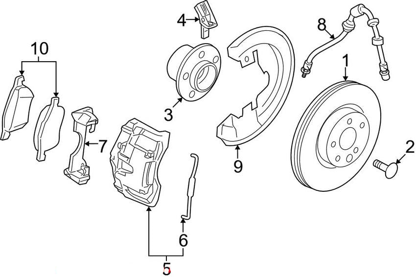 Front ABS Wheel Speed Sensor 8634238 30773739 30682478 Compatible With VOLVO XC90 I (275)