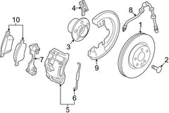 Front ABS Wheel Speed Sensor 8634238 30773739 30682478 Compatible With VOLVO XC90 I (275)