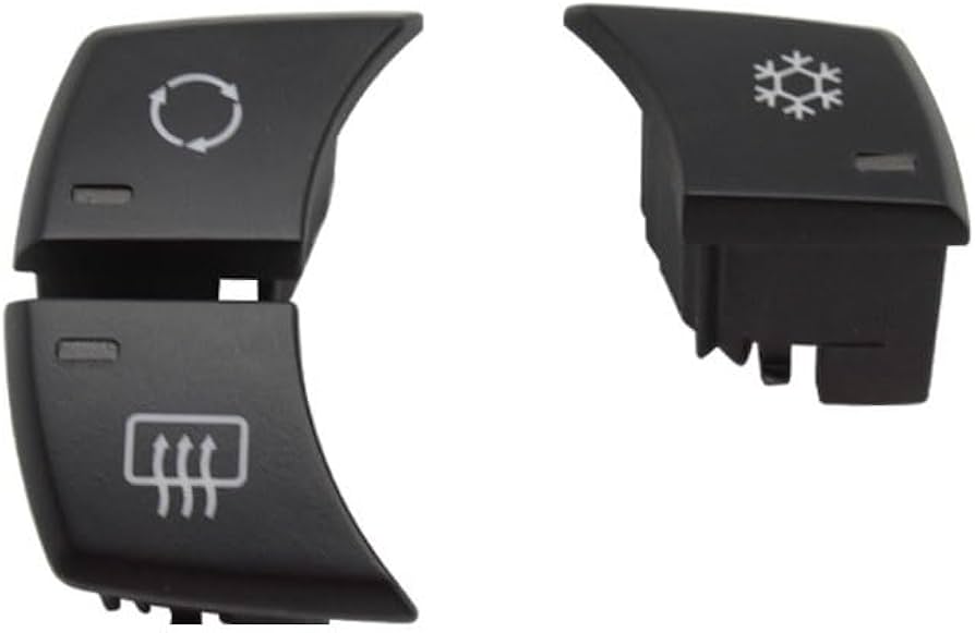 Dashboard AC Button 3Pcs/Set Black 64119236778 Compatible with BMW 1 3 X1 E81 E82 E87 E88 E90 E91 E92 E93 E84 F25